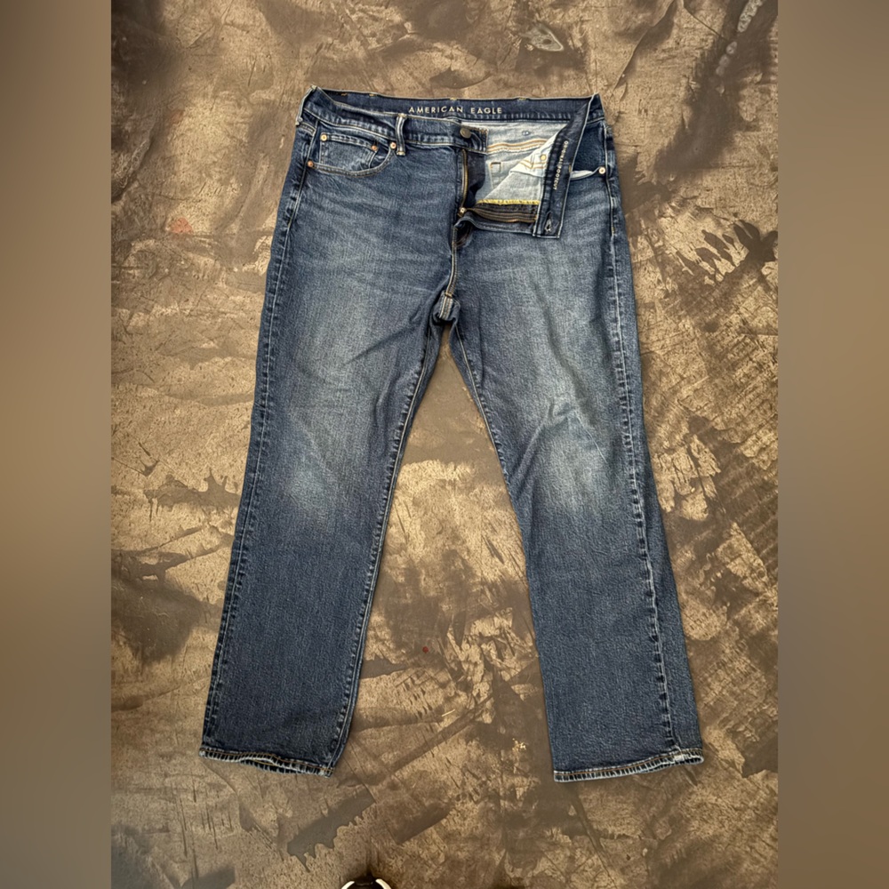 American Eagle Outfitters Dark Blue Straight Jeans